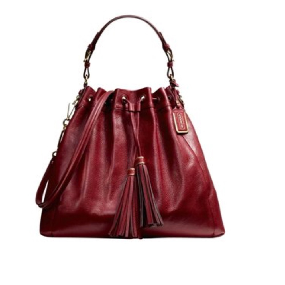 Coach Red Leather Women's Bag